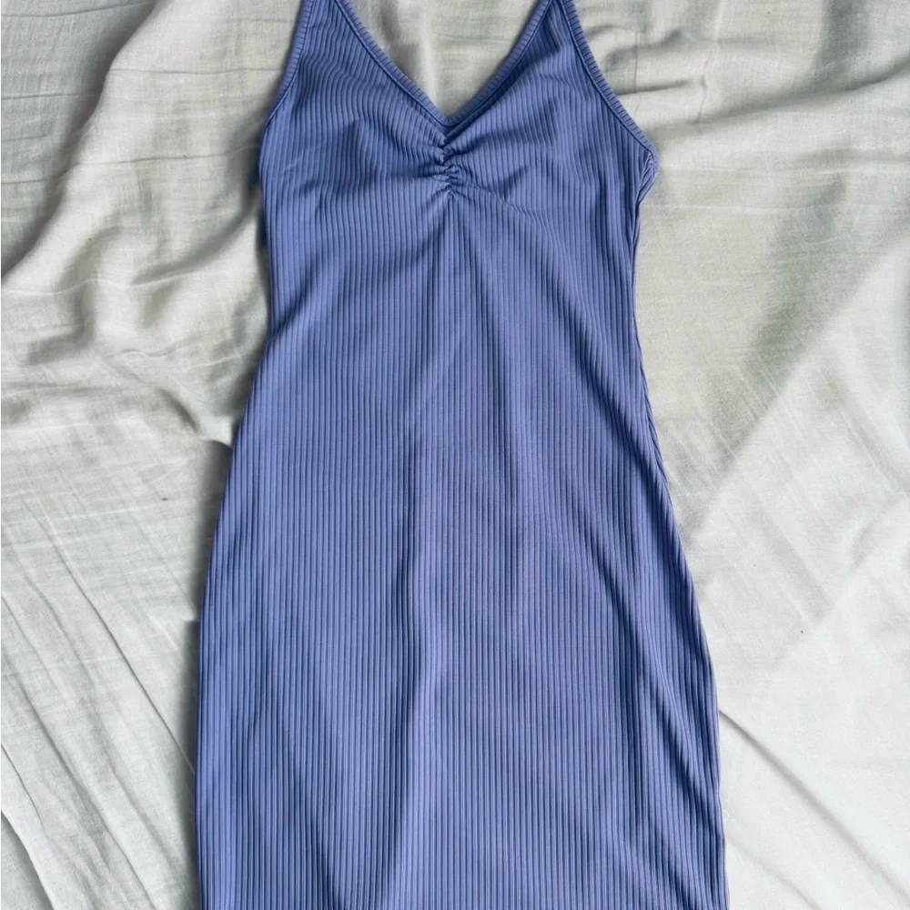 Princess Polly- Lavender Ribbed Mini Dress - Picture 1 of 6